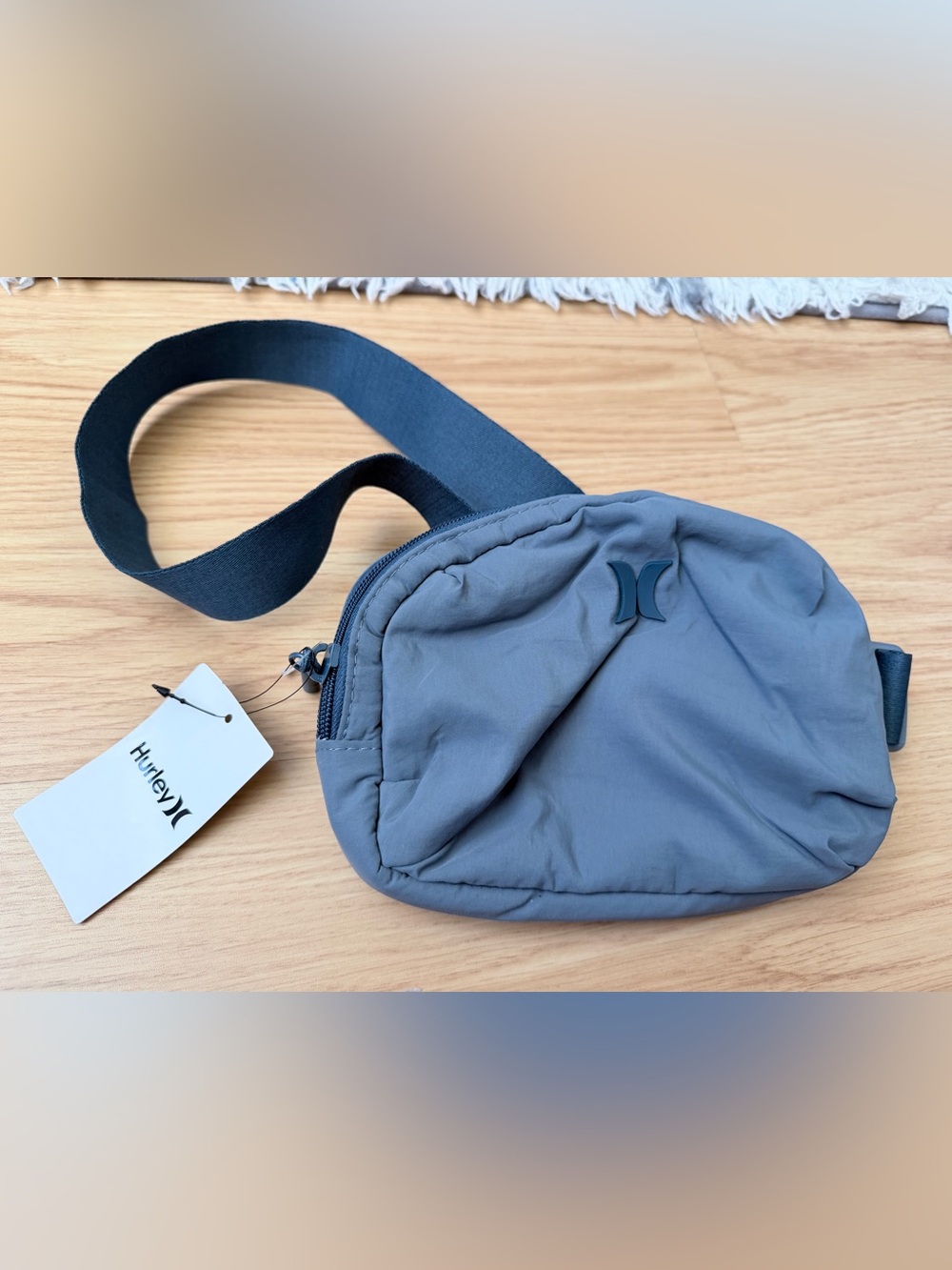 Hurley Gray Compact Sling Belt Bag